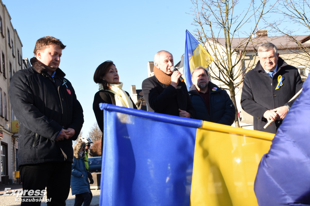 Kartuzy. Wiec poparcia dla Ukrainy