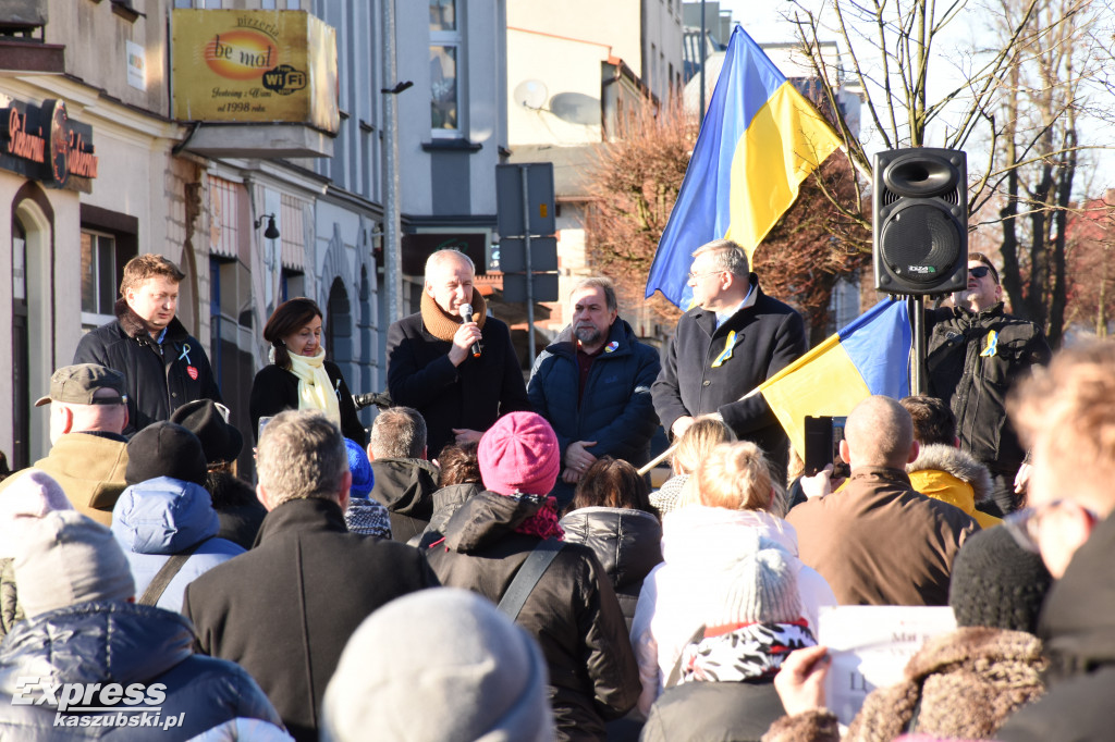 Kartuzy. Wiec poparcia dla Ukrainy