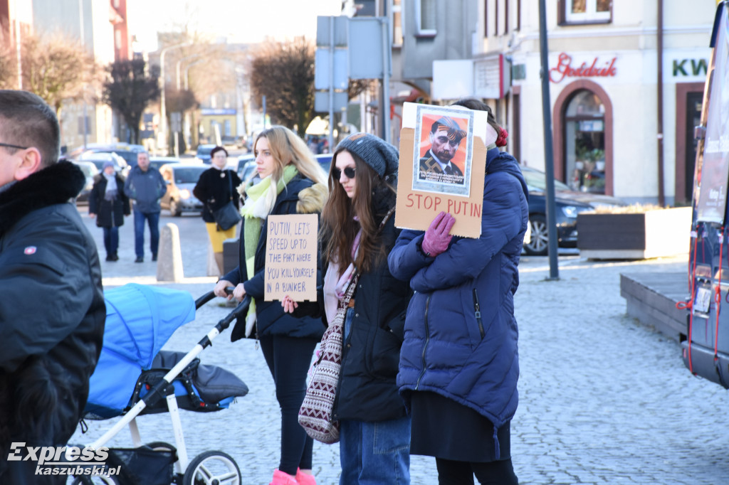 Kartuzy. Wiec poparcia dla Ukrainy