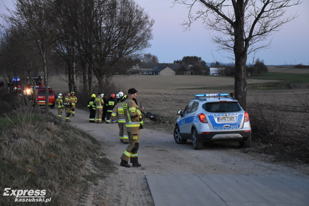 Cieszenie - wypadek motocyklisty