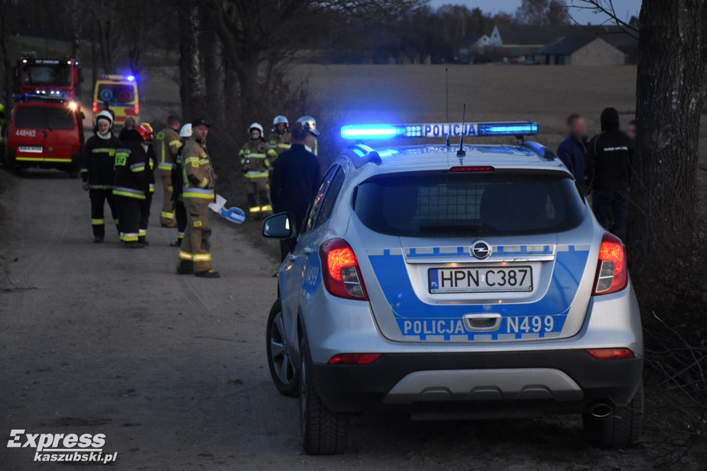 Cieszenie - wypadek motocyklisty