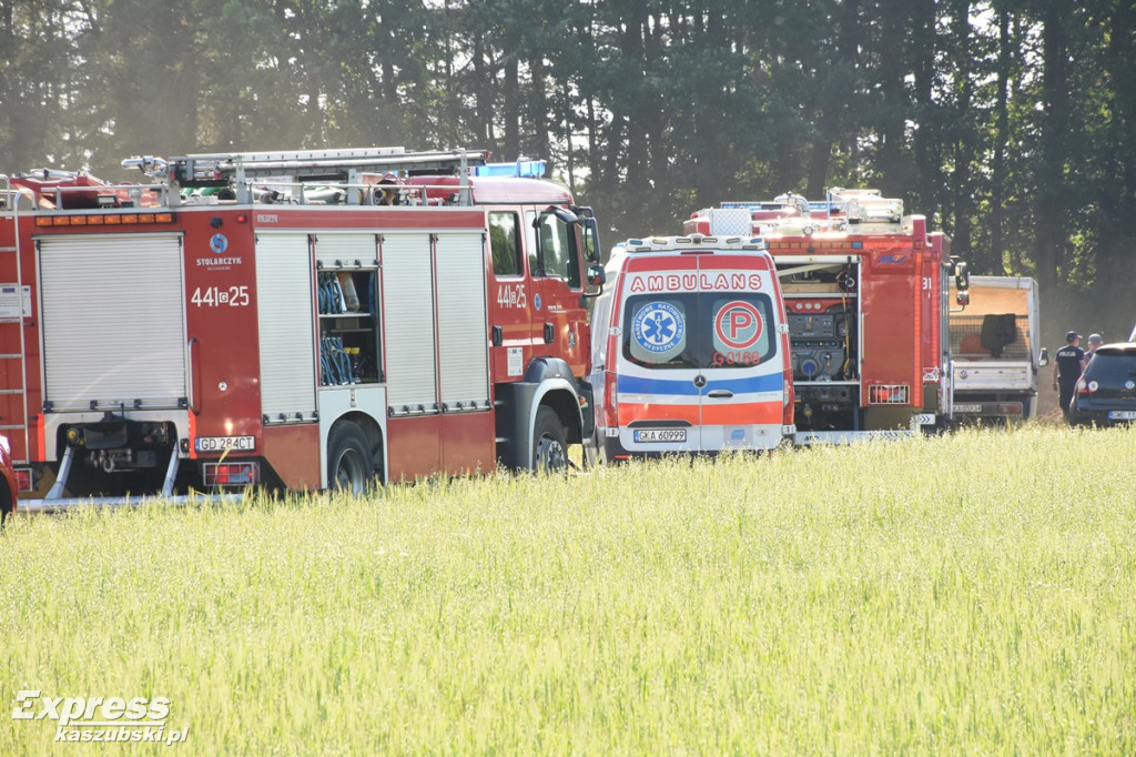 Mężczyzna przysypany w wykopie w Leszczynkach