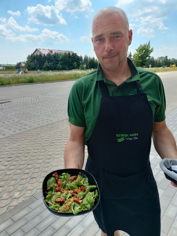Pierwszy w powiecie bar wege Strąk Man w Baninie