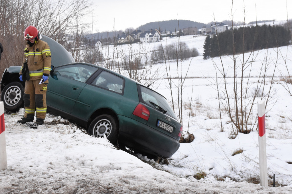 Wypadek nieopodal Miechucina
