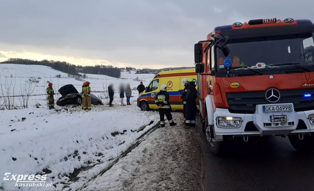 Wypadek nieopodal Miechucina