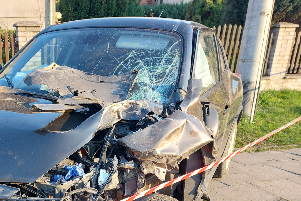 Wypadek na ul. Zamkowej w Kartuzach