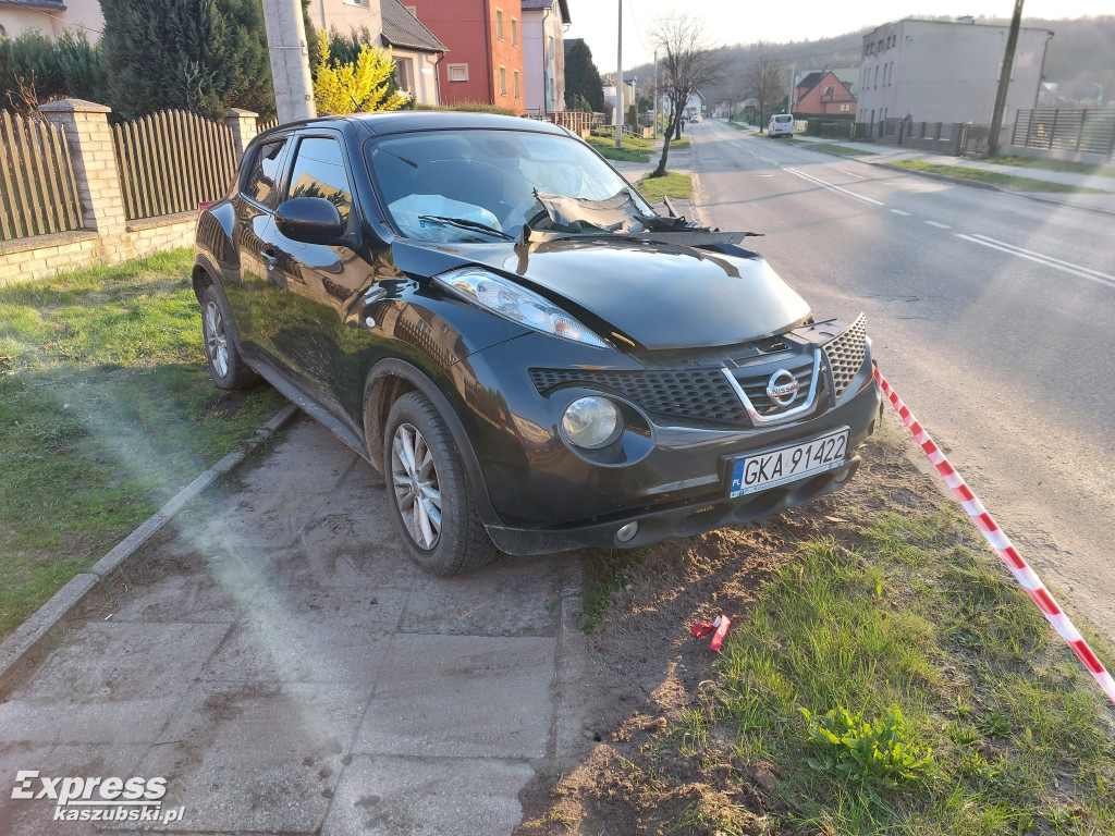 Wypadek na ul. Zamkowej w Kartuzach