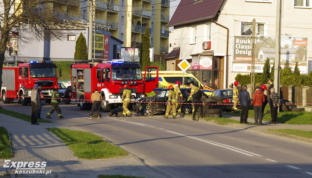 Wypadek na ul. Zamkowej w Kartuzach
