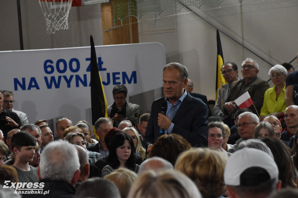 Donald Tusk w Kartuzach