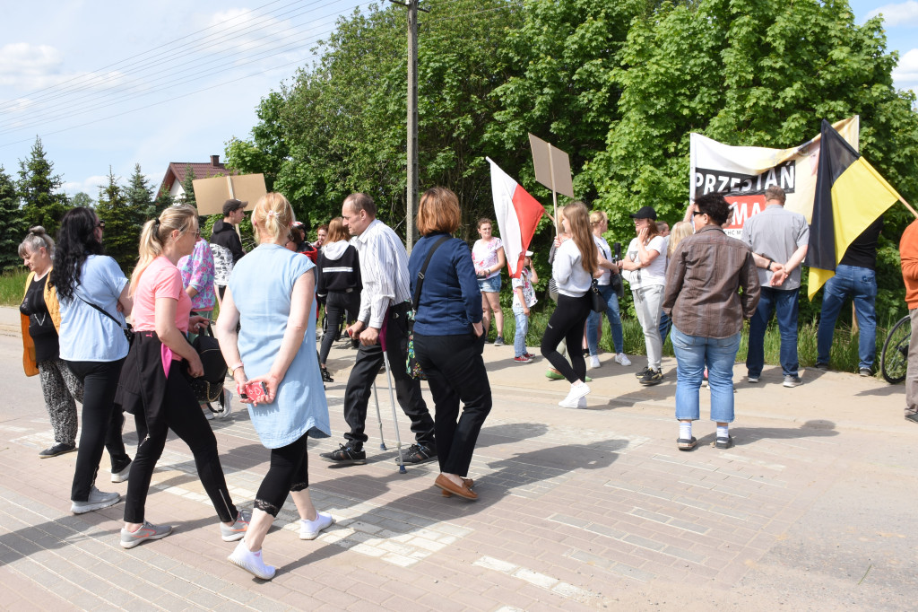 Protest mieszkańców Otomina
