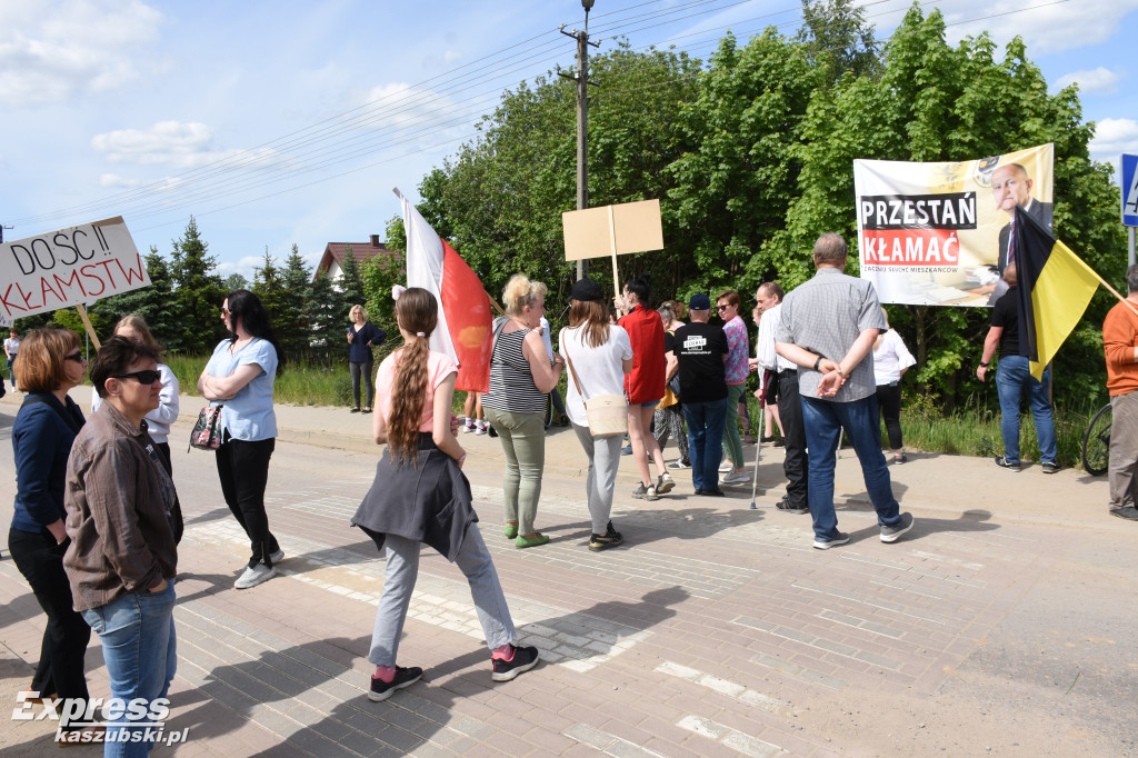 Protest mieszkańców Otomina