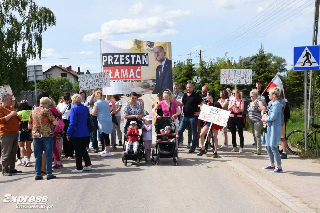 Protest mieszkańców Otomina