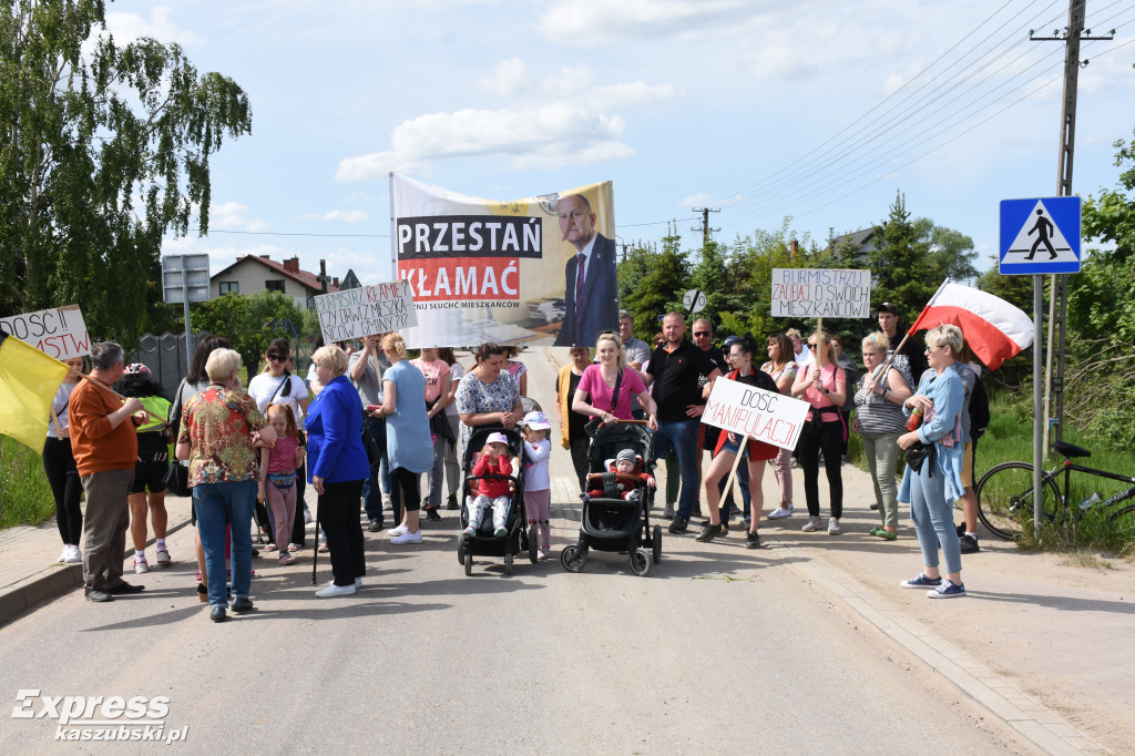 Protest mieszkańców Otomina