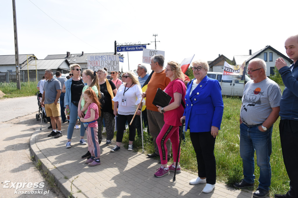Protest mieszkańców Otomina