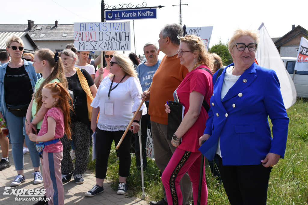 Protest mieszkańców Otomina