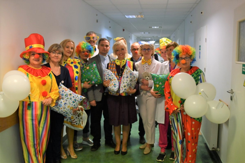 Odwiedziny samorządowców w szpitalu w Dzierżążnie