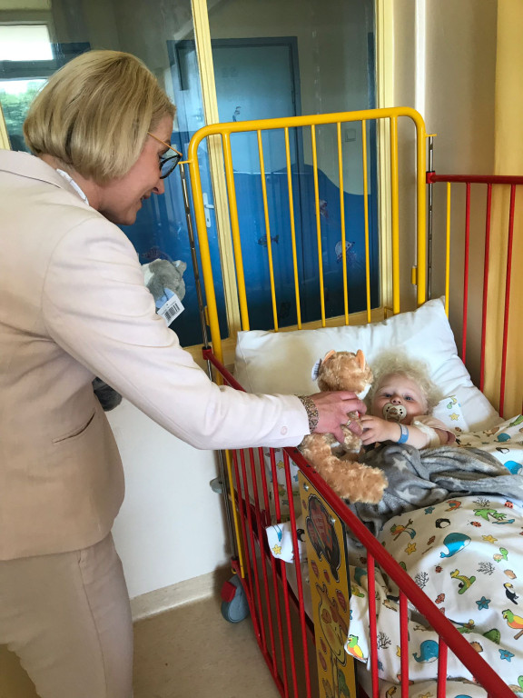 Odwiedziny samorządowców w szpitalu w Dzierżążnie