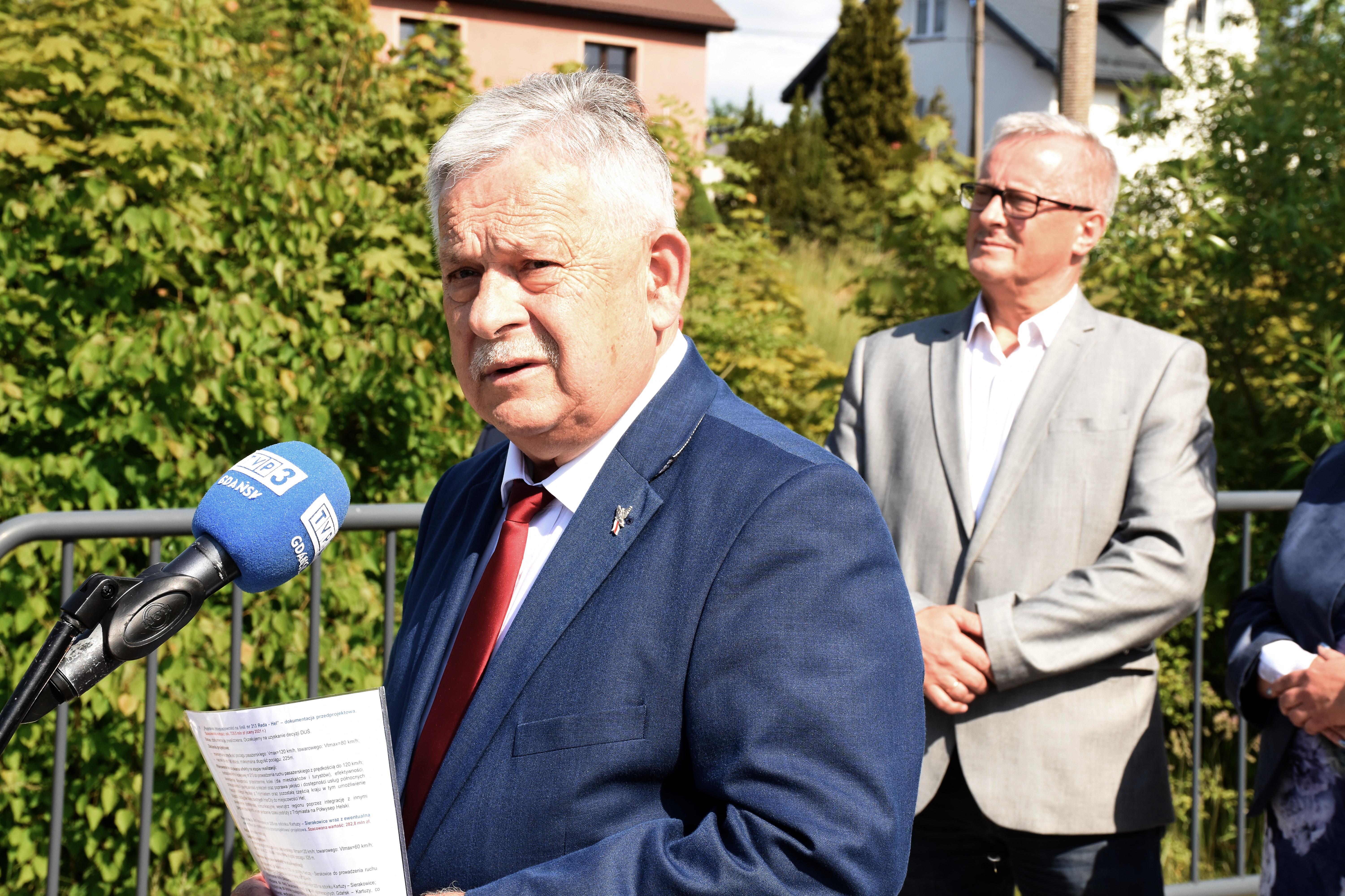 Konferencja prasowa PiS w Sierakowicach
