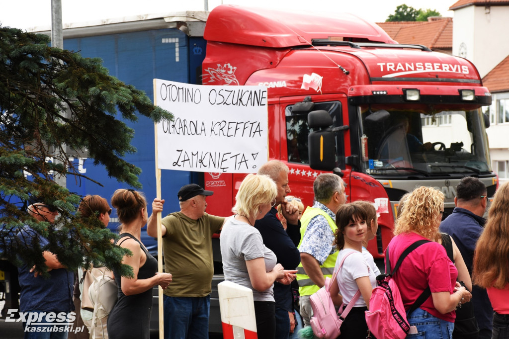 Protest mieszkańców Otomina w Żukowie