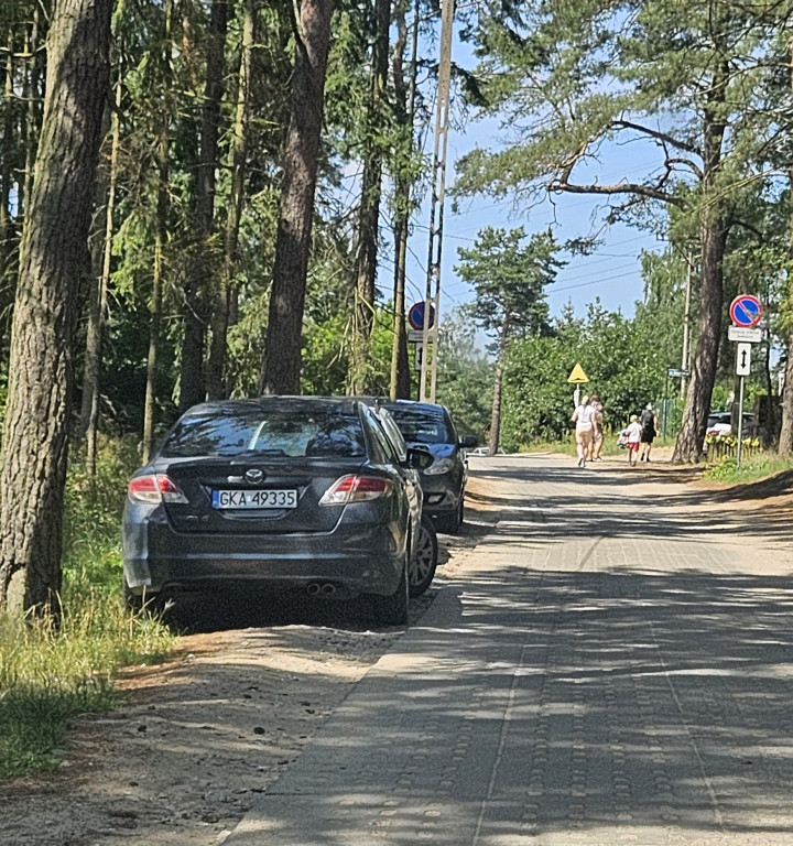 Nieprawidłowe parkowanie w Borkowie