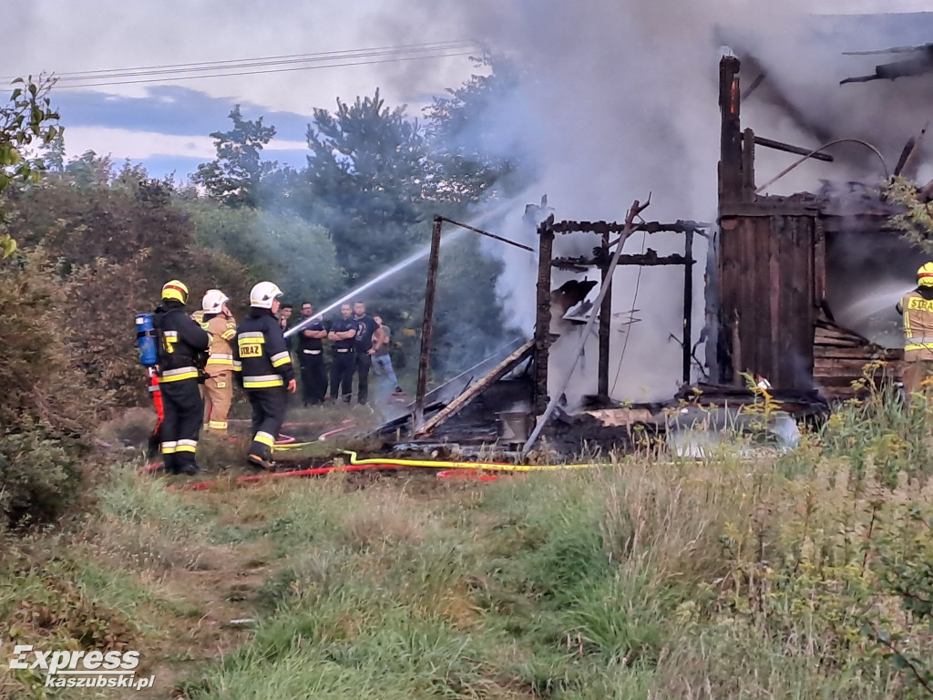 Pożar budynku w Żukowie