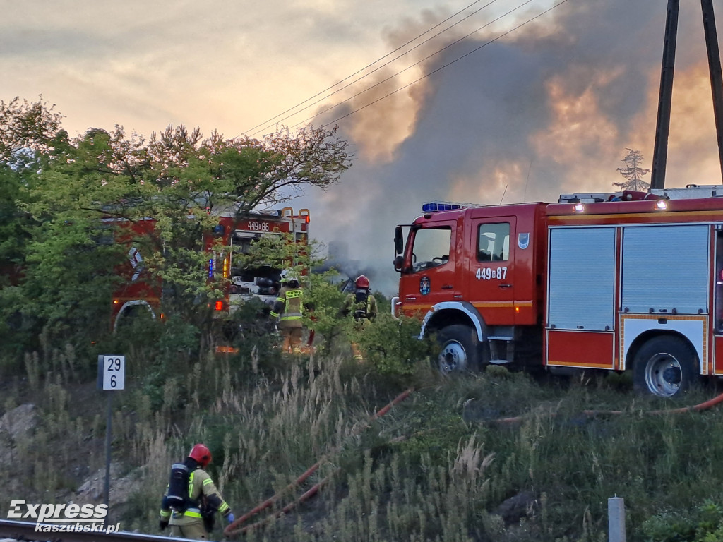 Pożar budynku w Żukowie