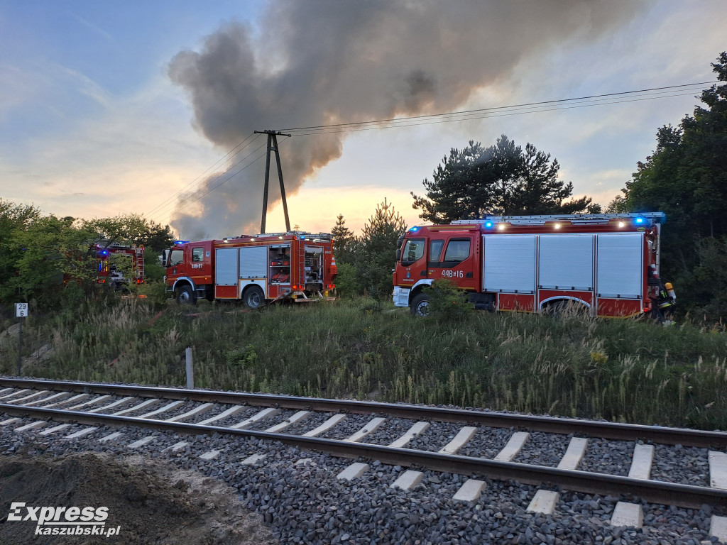 Pożar budynku w Żukowie