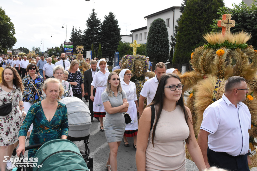 Korowód dożynkowy w Przodkowie