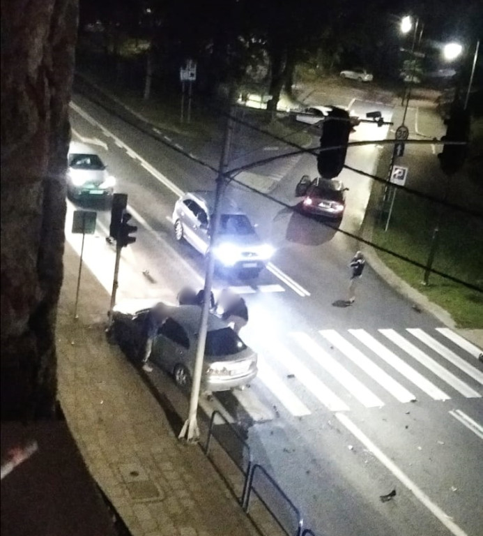 Zderzenie aut przy Placu Brunona