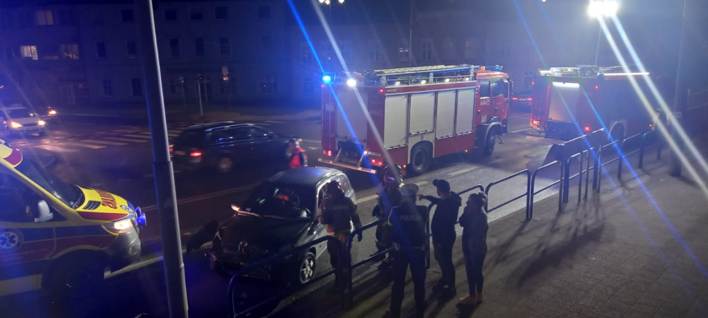 Zderzenie aut przy Placu Brunona