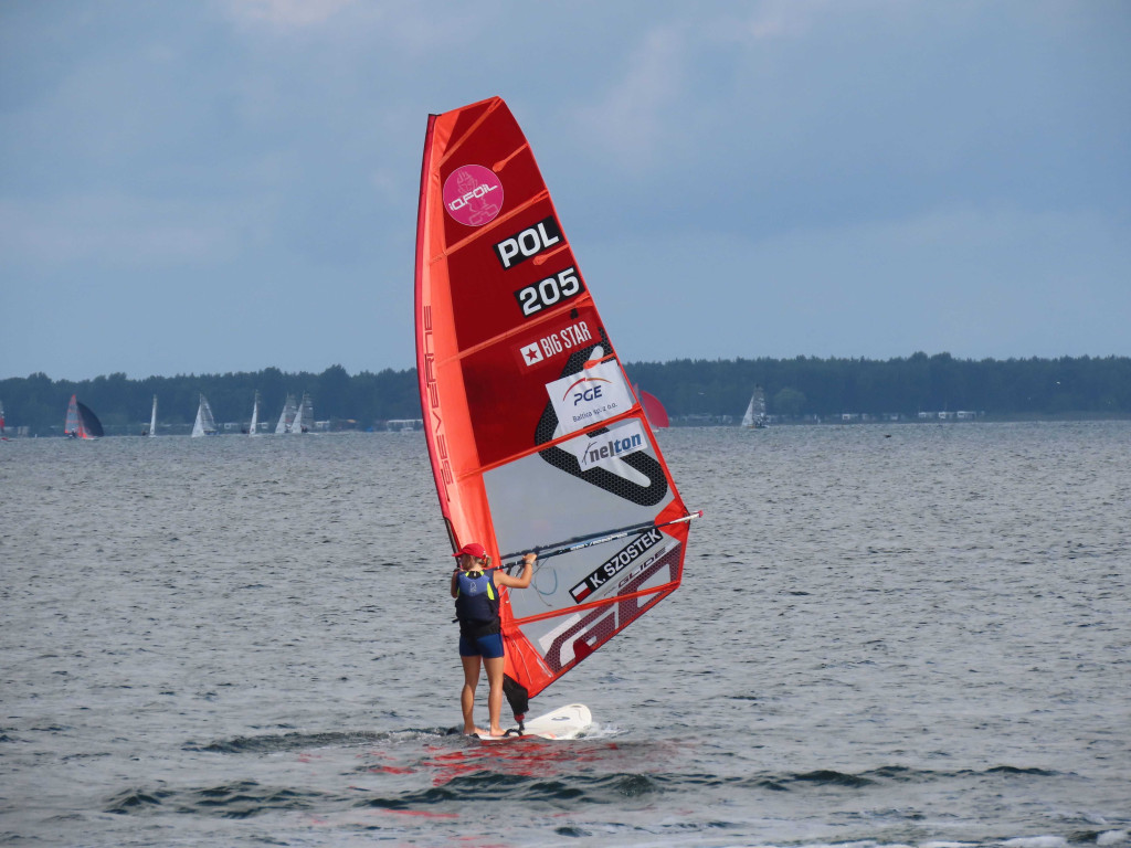 Kalina Szostek na windsurfingowych Mistrzostwach Polski
