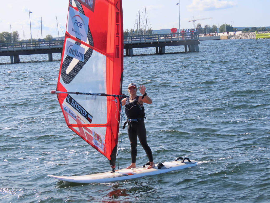 Kalina Szostek na windsurfingowych Mistrzostwach Polski