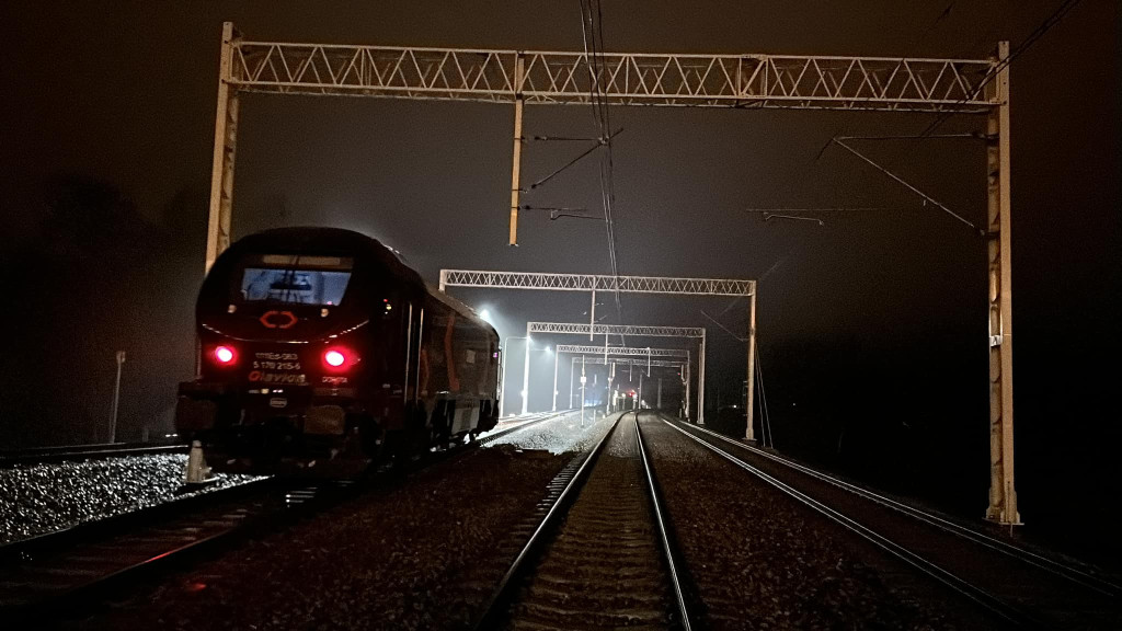 Pierwszy pociąg na bajpasie kartuskim