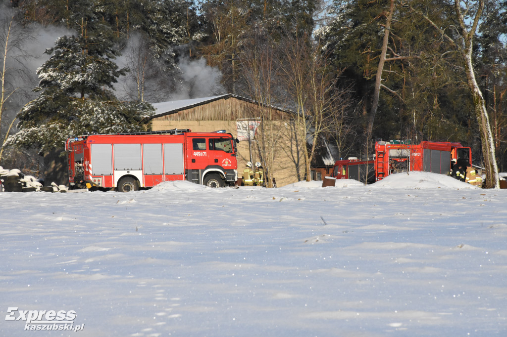 Pożar budynku w Klukowej Hucie