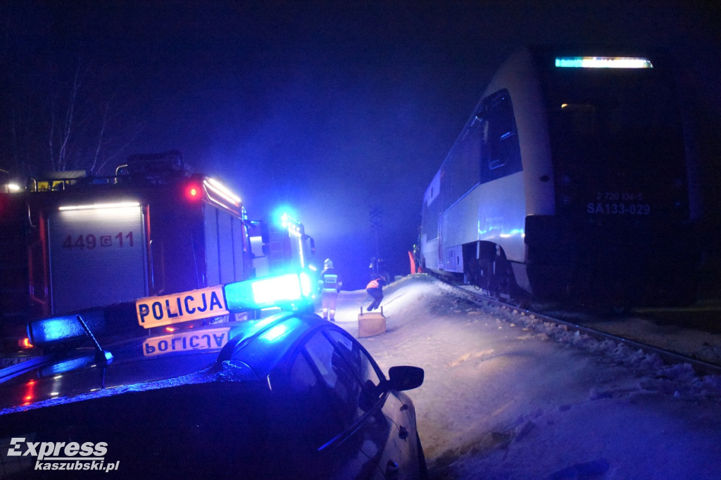 Wypadek na przejeździe kolejowym w Mezowie