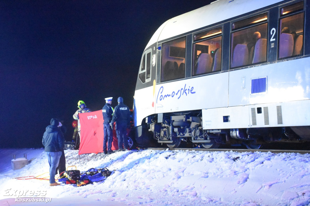 Wypadek na przejeździe kolejowym w Mezowie