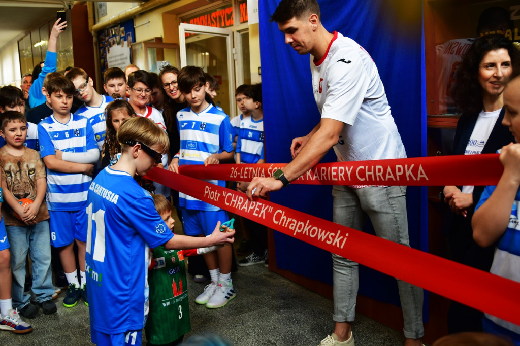 Mistrzostwa w piłce ręcznej i odwiedziny P. Chrapkowskiego