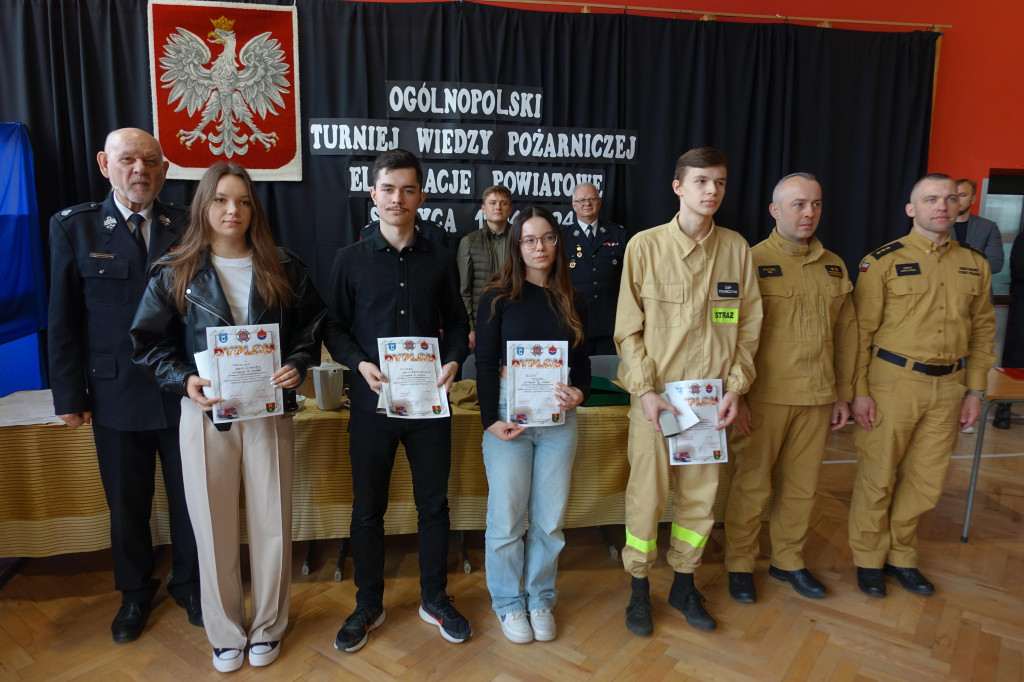 Powiatowy etap turnieju wiedzy pożarniczej