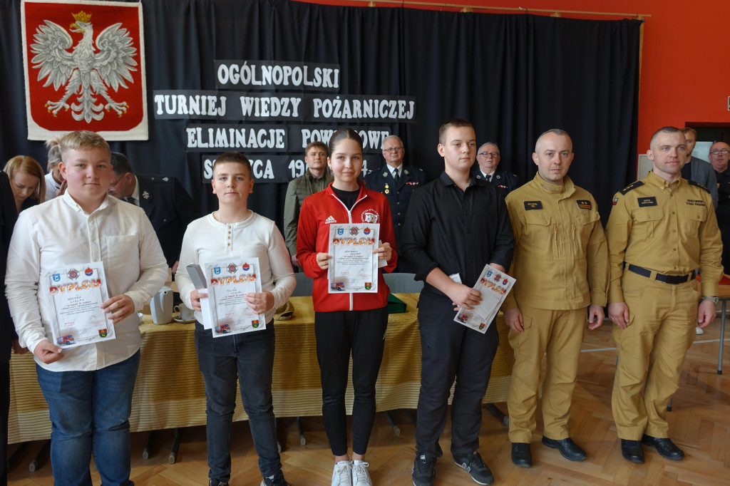 Powiatowy etap turnieju wiedzy pożarniczej