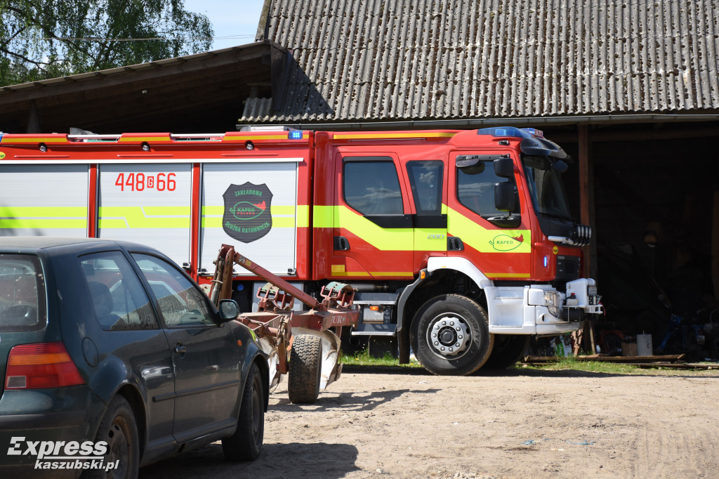 Kołodzieje. Pożar na terenie gospodarstwa