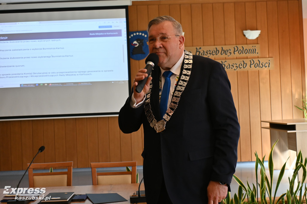 Inauguracyjna sesja Rady Miejskiej w Kartuzach