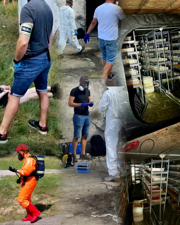 Zlikwidowano laboratoria do produkcji narkotyków