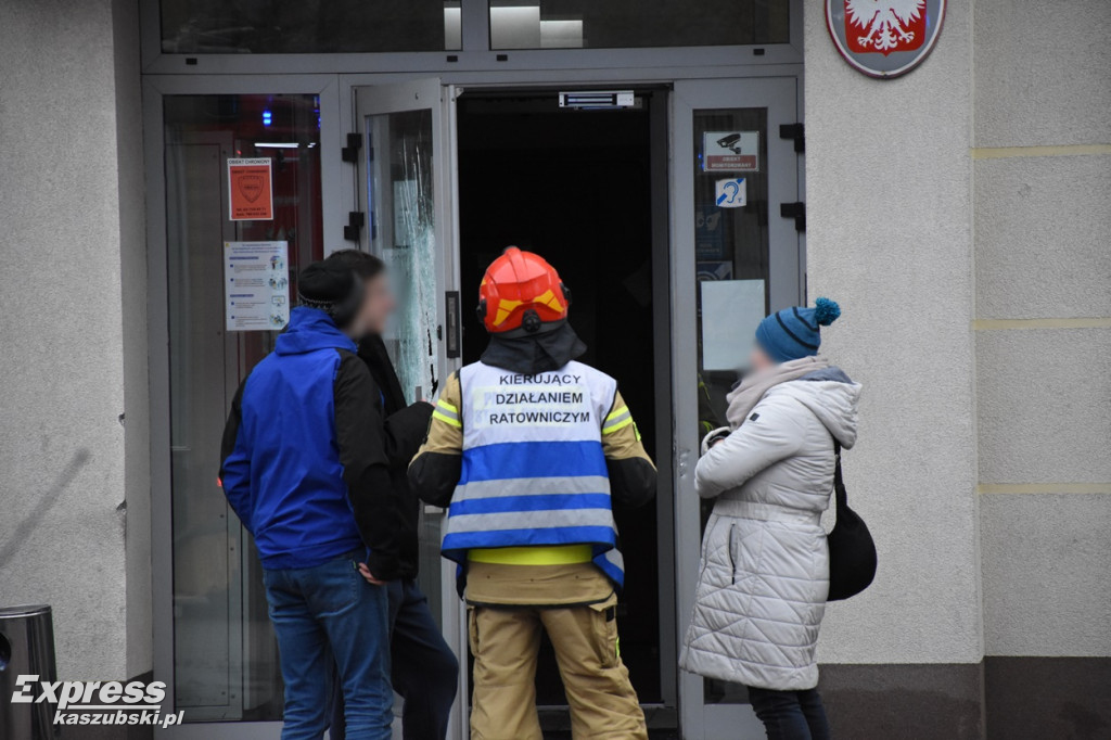 Pożar budynku Urzędu Skarbowego w Kartuzach