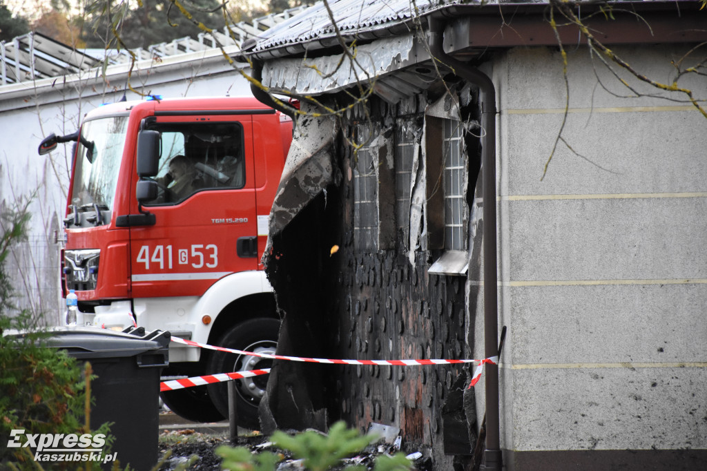 Pożar budynku Urzędu Skarbowego w Kartuzach