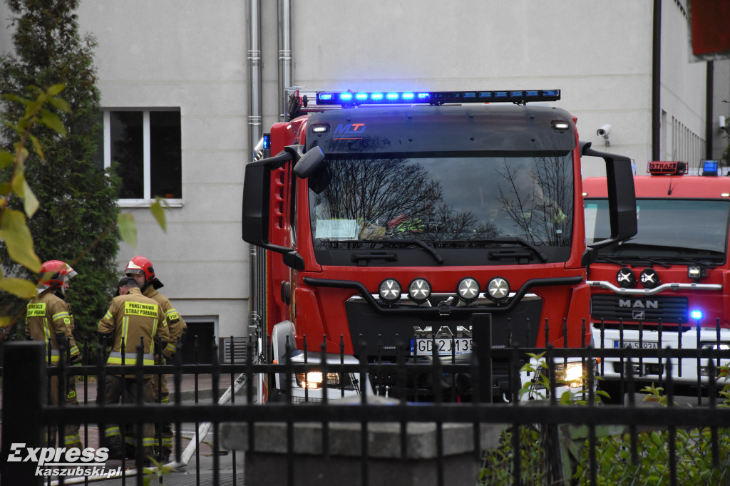 Pożar budynku Urzędu Skarbowego w Kartuzach