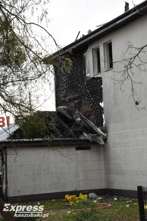 Pożar budynku Urzędu Skarbowego w Kartuzach