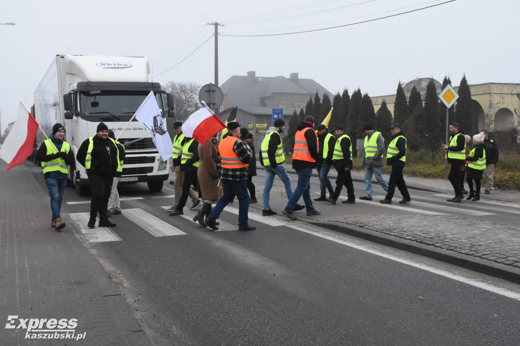 Protest rolników w Egiertowie