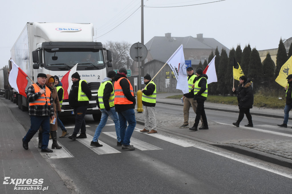 Protest rolników w Egiertowie