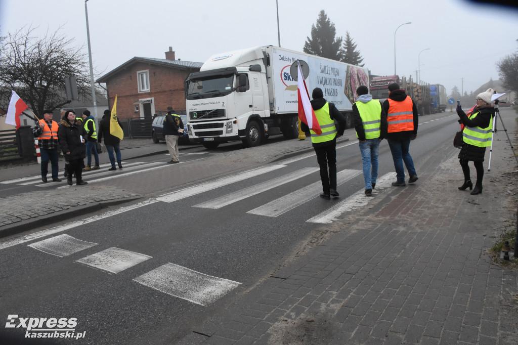 Protest rolników w Egiertowie