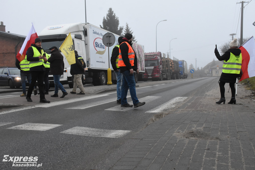 Protest rolników w Egiertowie